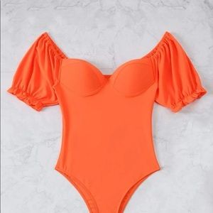 Orange Bathing Suit